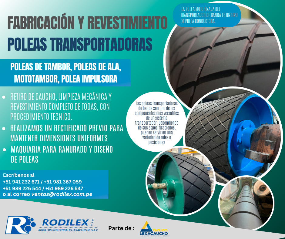 RODILEX Poleas Transportadoras Lexacaucho